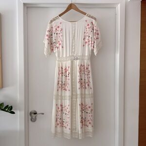 ASOS Embroidered Midi Dress